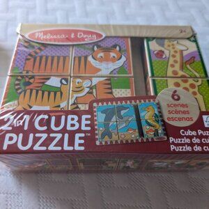 Melissa & Doug 2-in-1 Cube Puzzle - new sealed